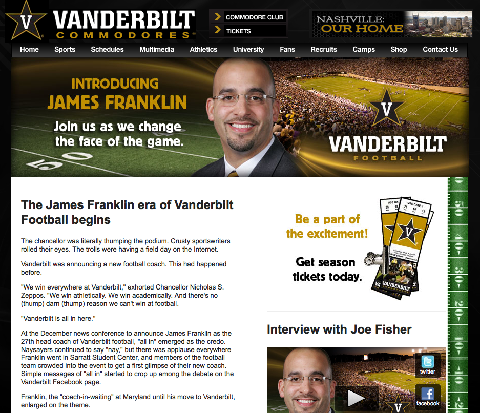 Coach Franklin website