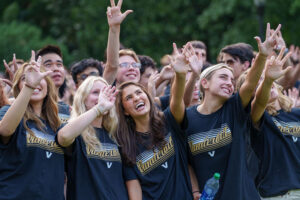 Students Looking Up